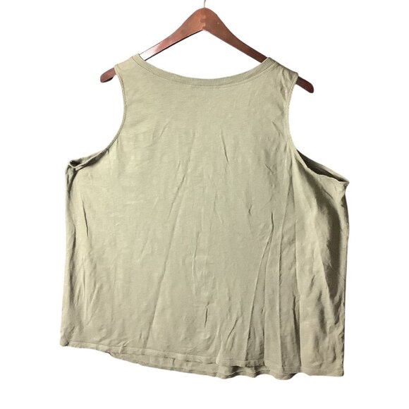 Torrid Womens Graphic Tank Top Size 4 Green Wander By The Moonlight Classic Fit - Picture 2 of 11